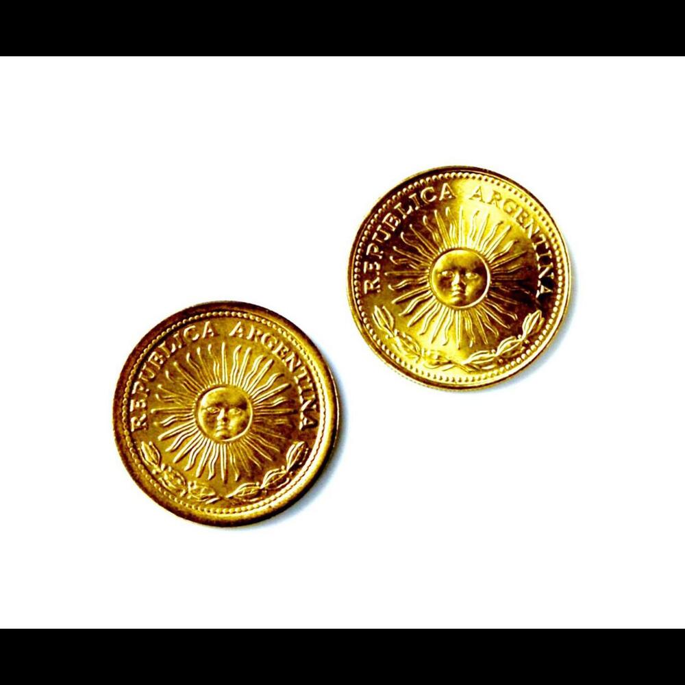 Argentina Coin Cufflinks